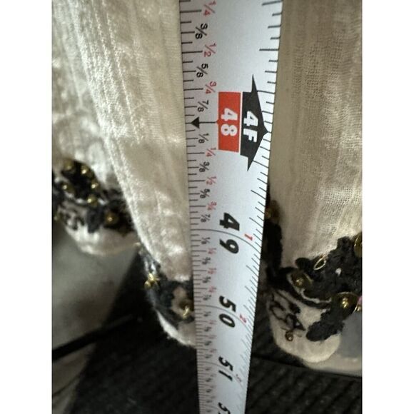 Ulla Johnson Handmade Boho White Beaded Maxi Dress Small - Picture 14 of 16